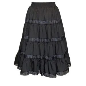 4 Tier Lace Prairie Skirt