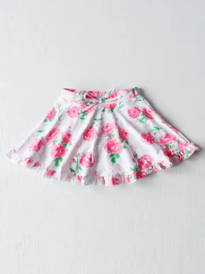 Active Flair Skort - Raspberry Roses