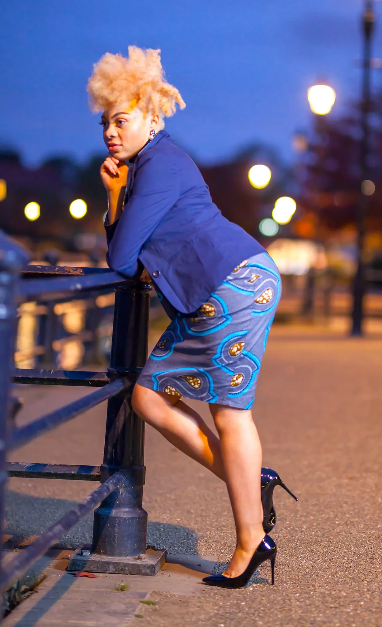 African Print Pencil Skirt - Krobea