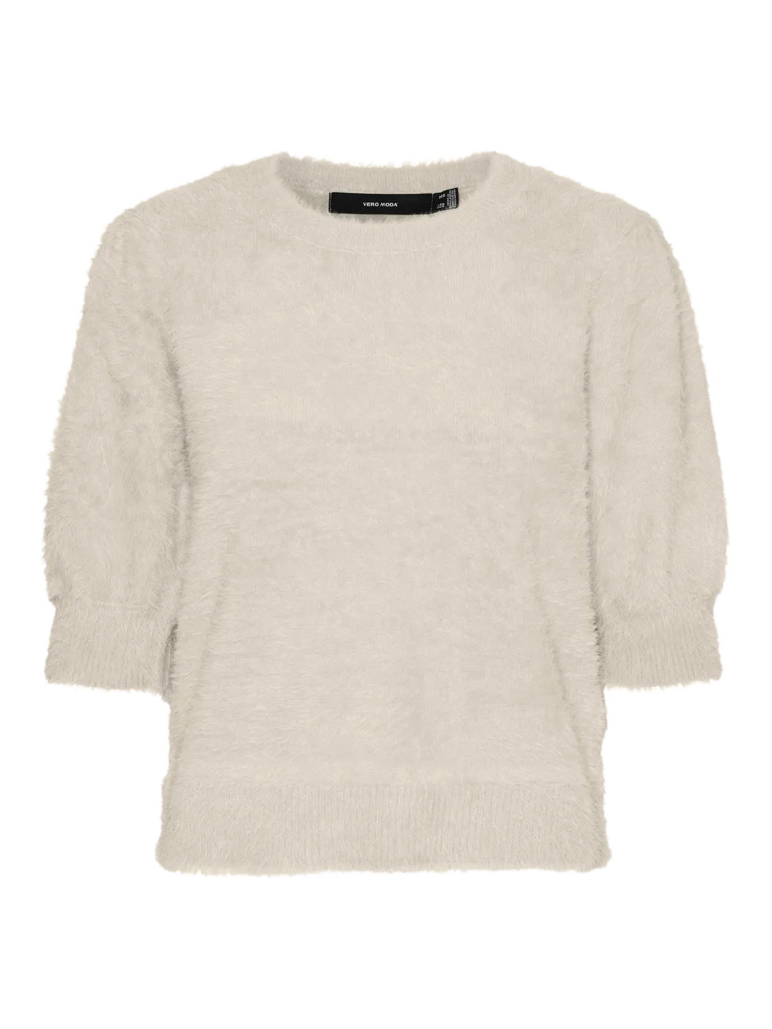 Alina Fluffy Knit Jumper in Cream