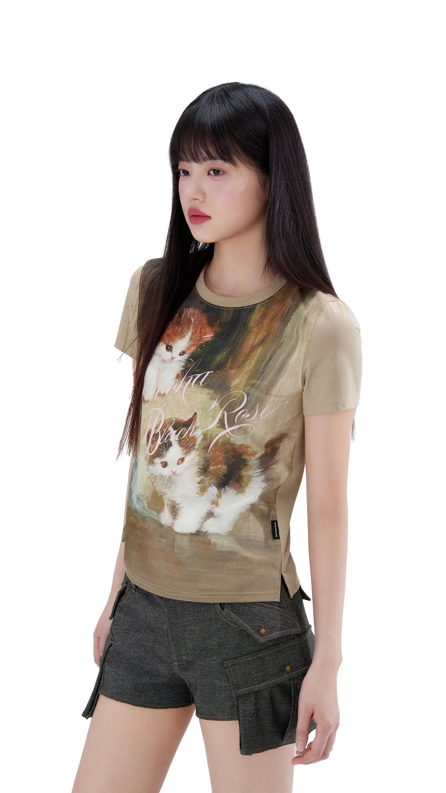 All-over Cute Animal Print T-shirt