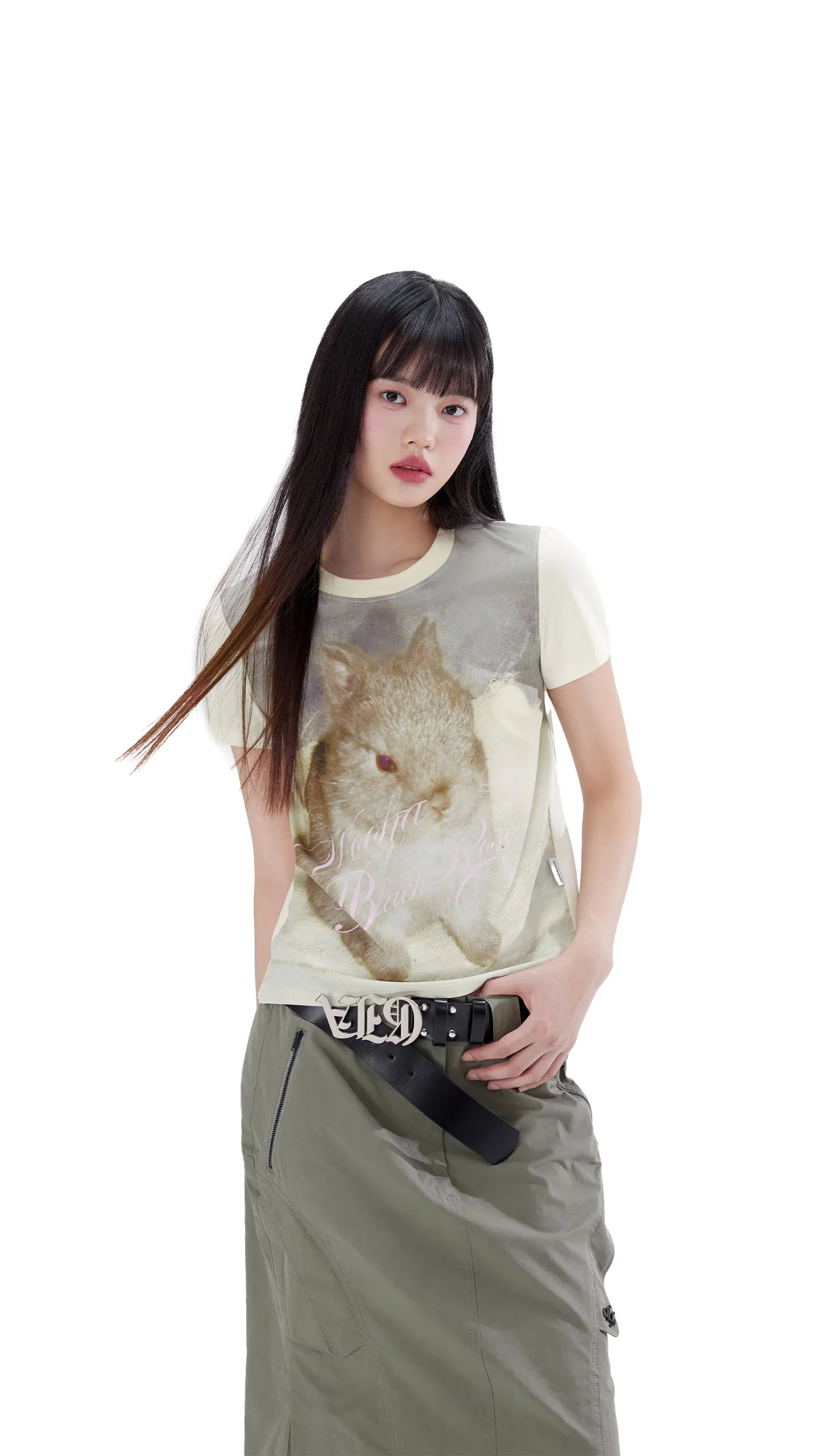 All-over Cute Animal Print T-shirt