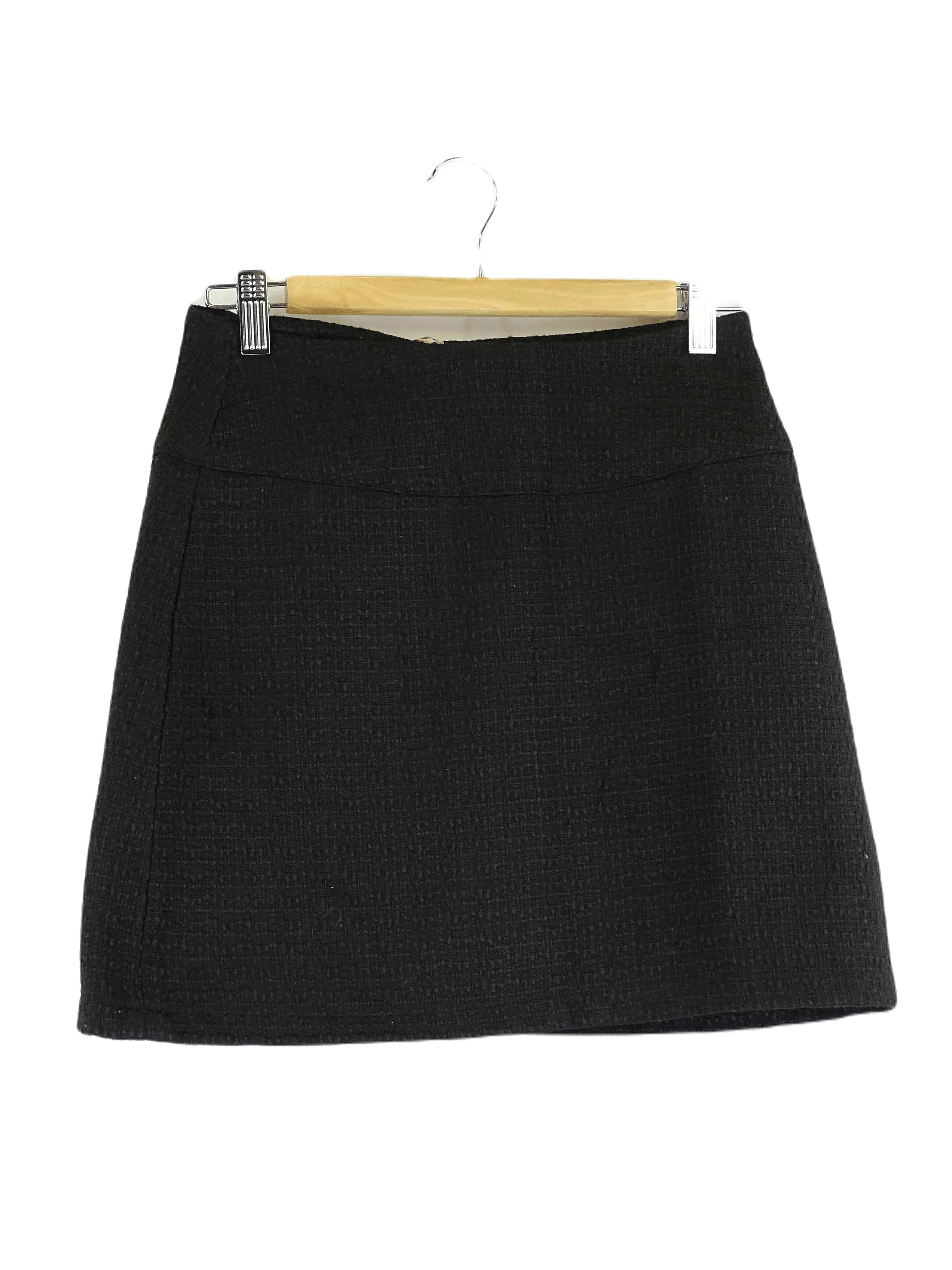 Belle & Bloom Black Woven Skirt S