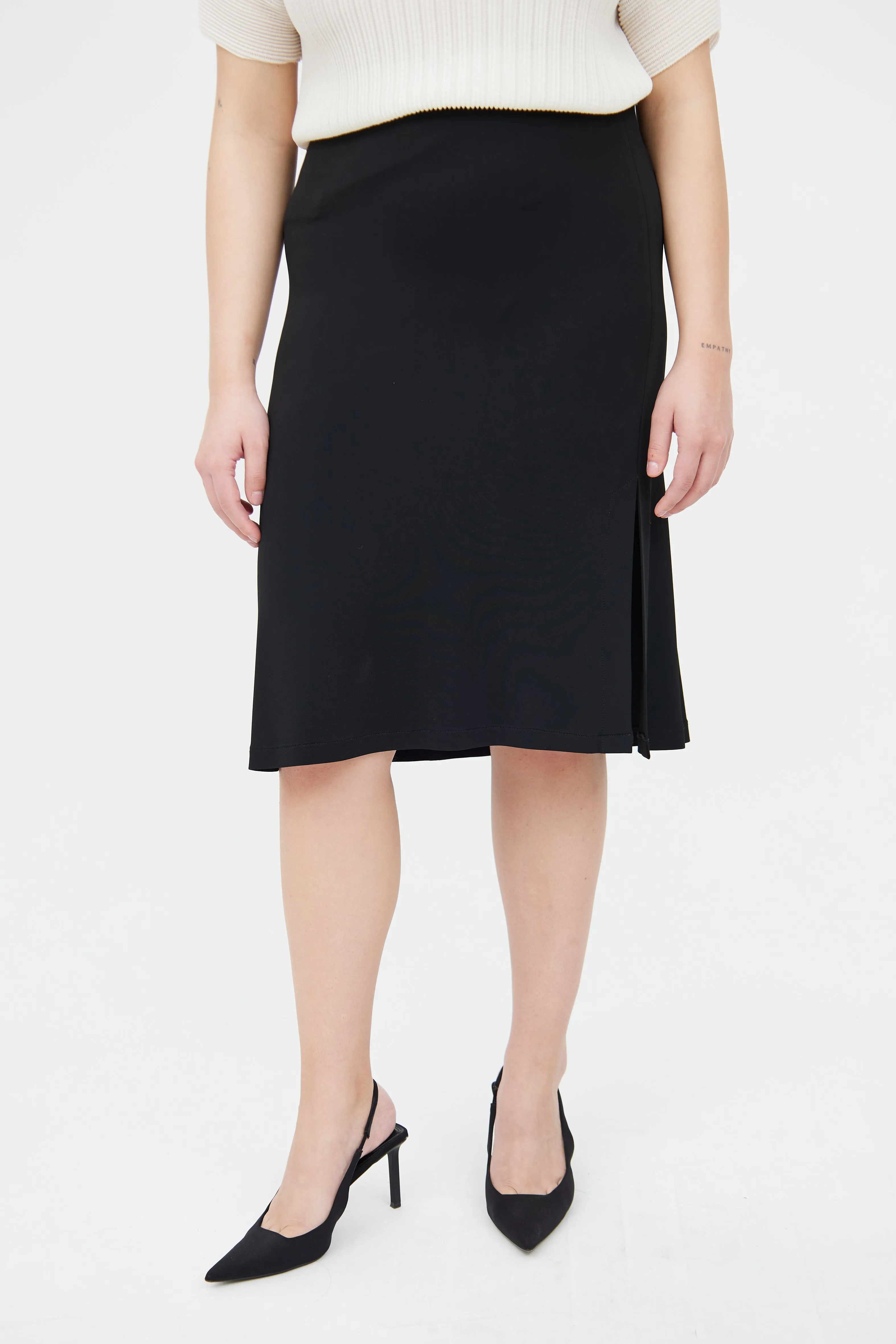 Black Midlength Skirt