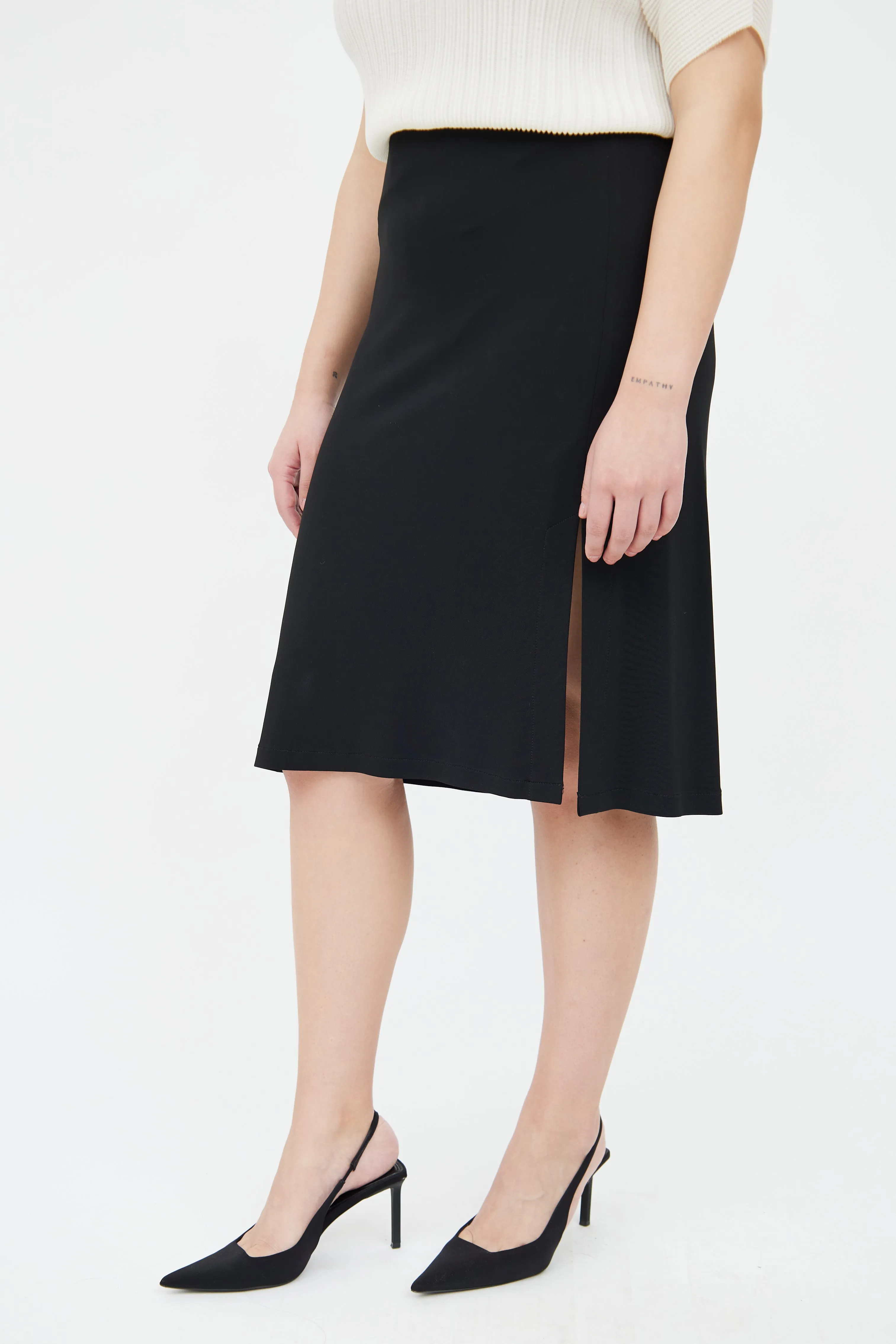 Black Midlength Skirt