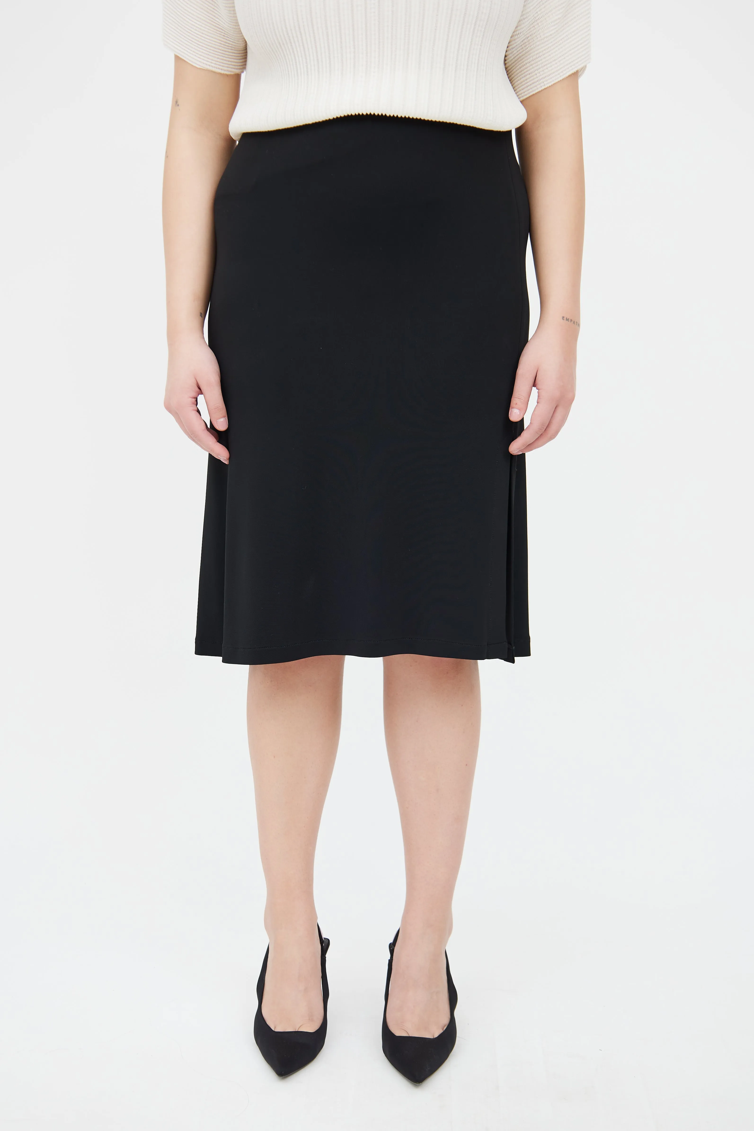 Black Midlength Skirt