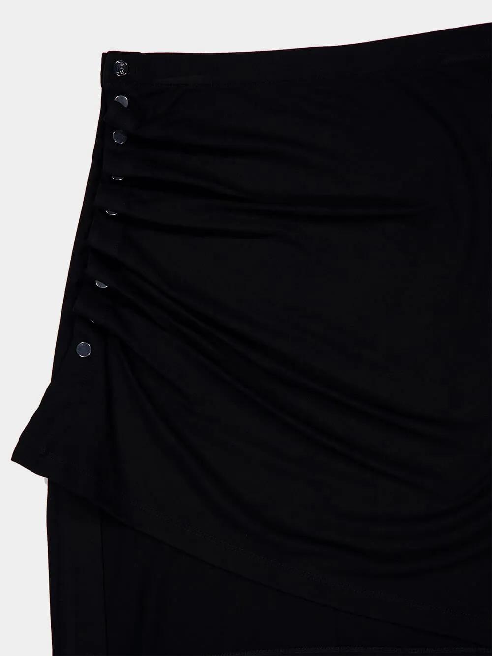 Black Pleated Mini Skirt