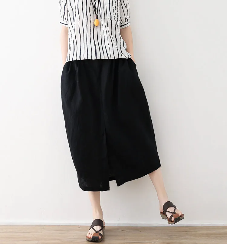 Casual Summer Women Skirts Women Skirts Women Linen Cotton Skirts ATM962332