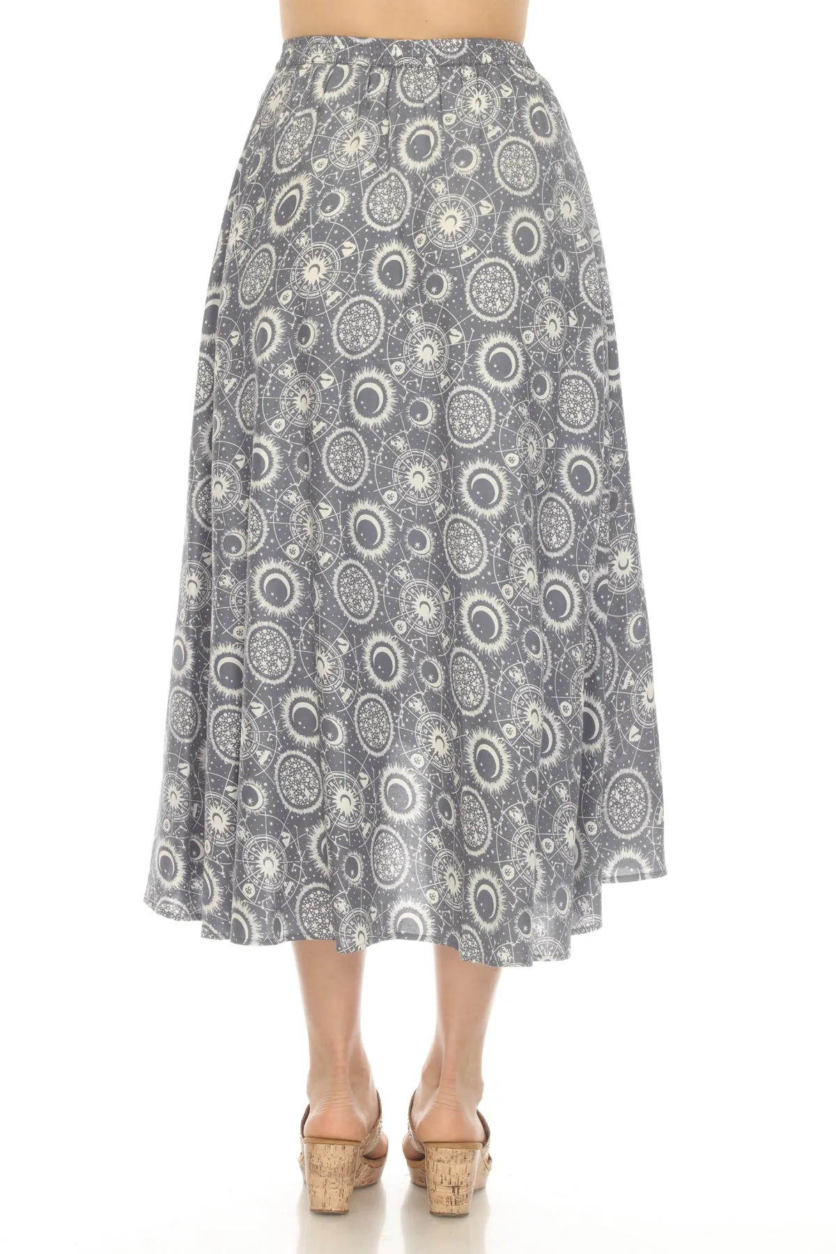 Celestial Flowy Circle Skirt