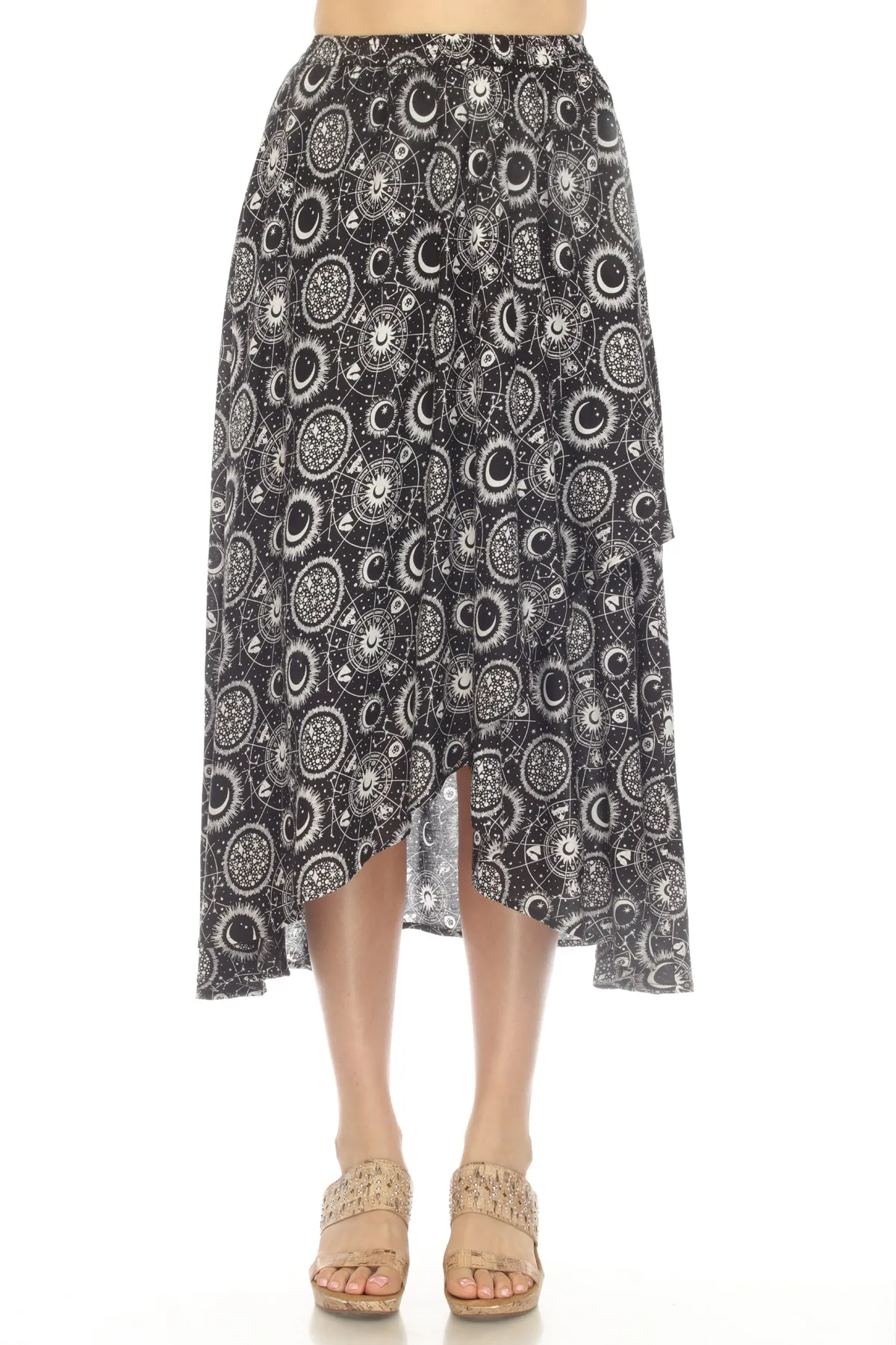 Celestial Flowy Circle Skirt