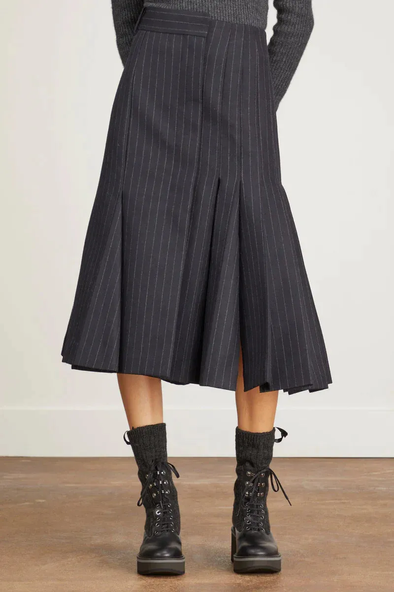 Chalk Stripe Skirt