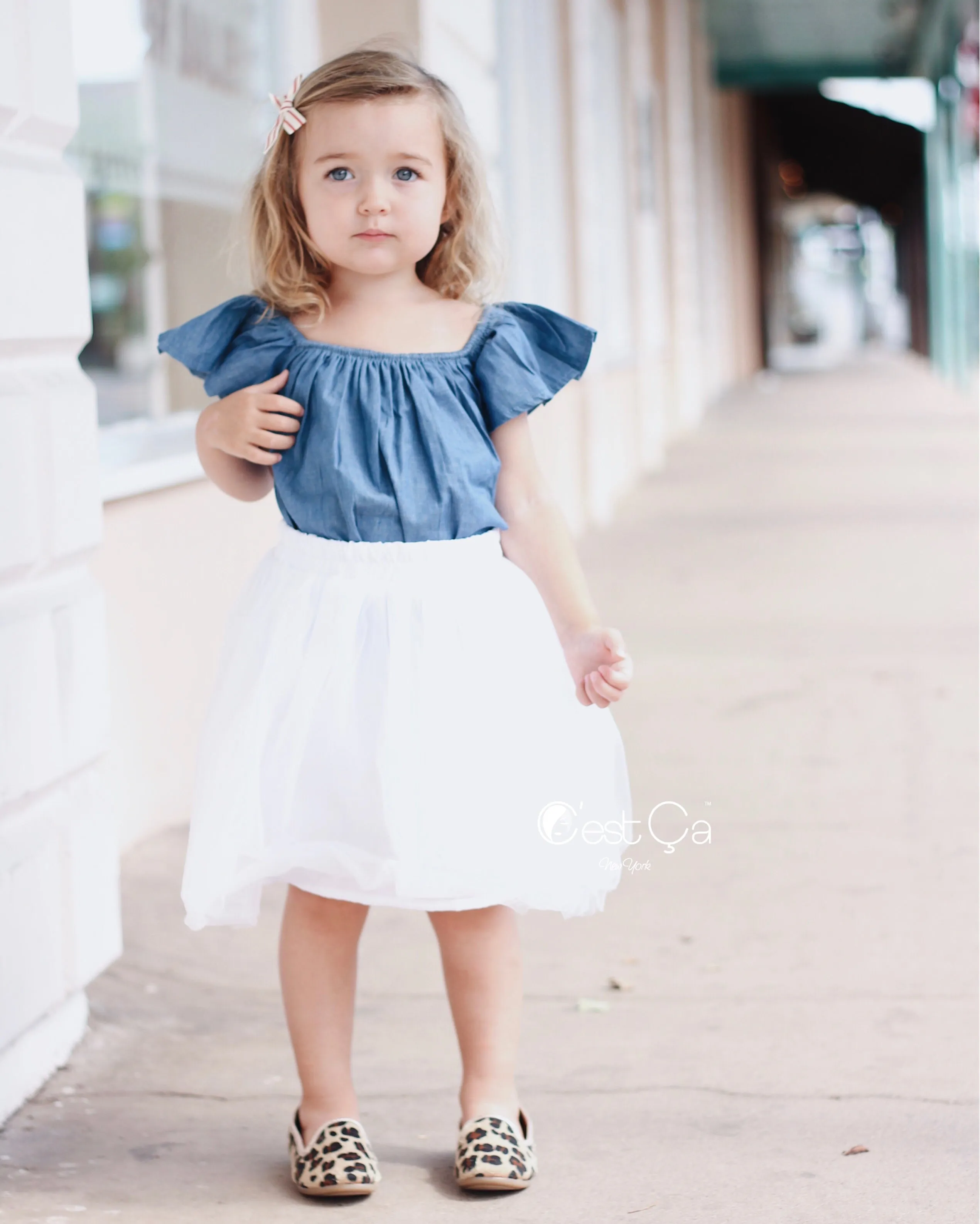 Claire Kids White Soft Tulle Skirt