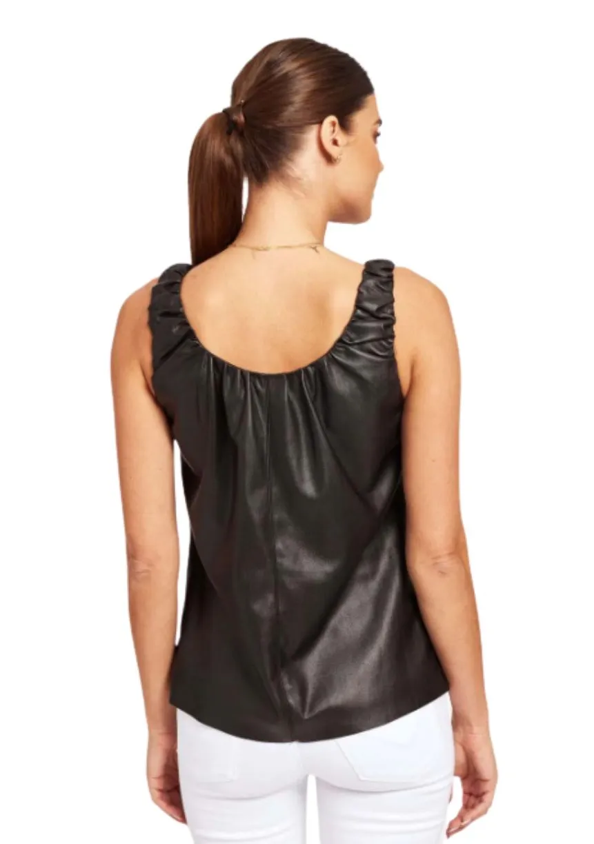 Dolce Cabo Faux Leather Tank Top