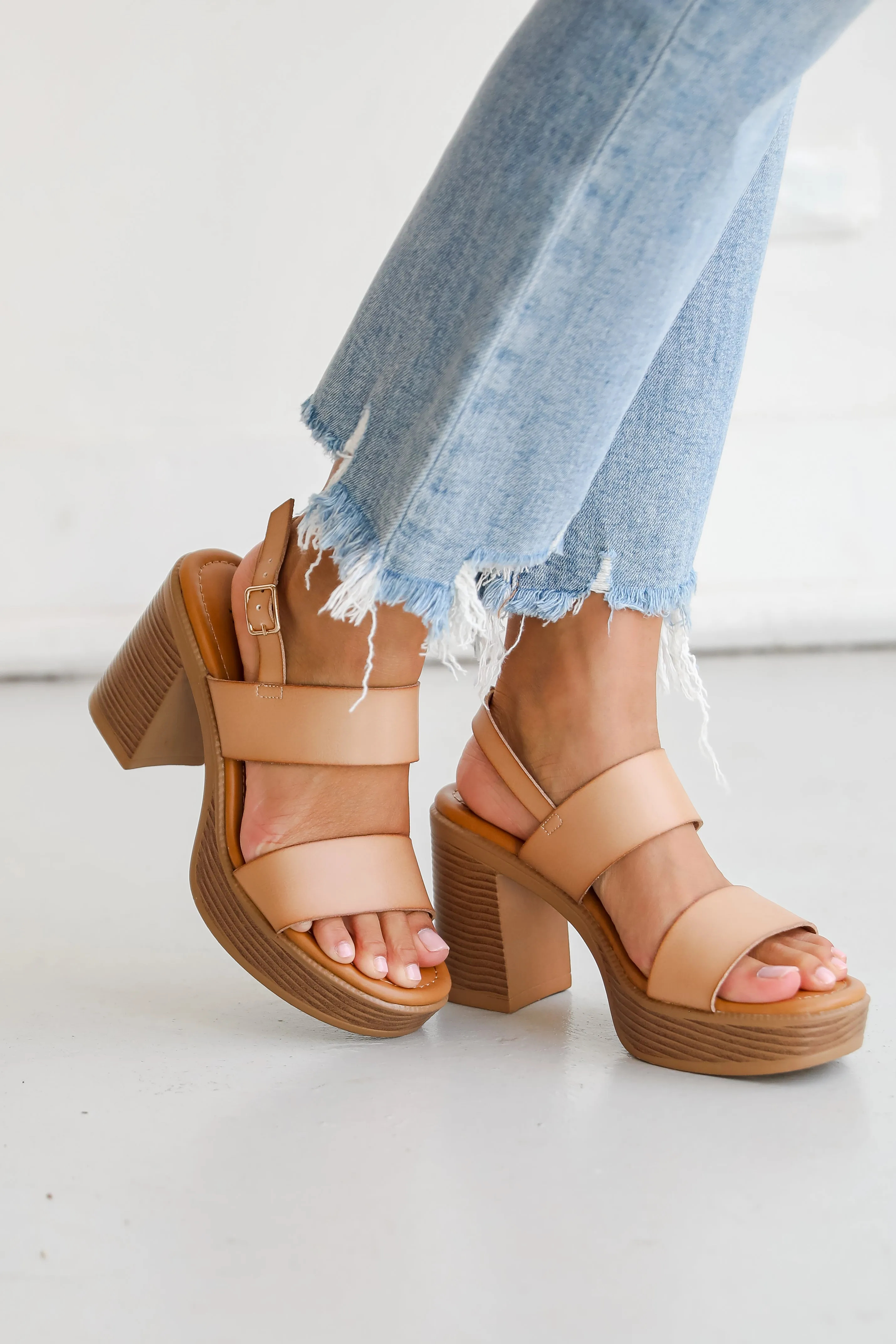 FINAL SALE - Feeling Your Best Nude Platform Heels