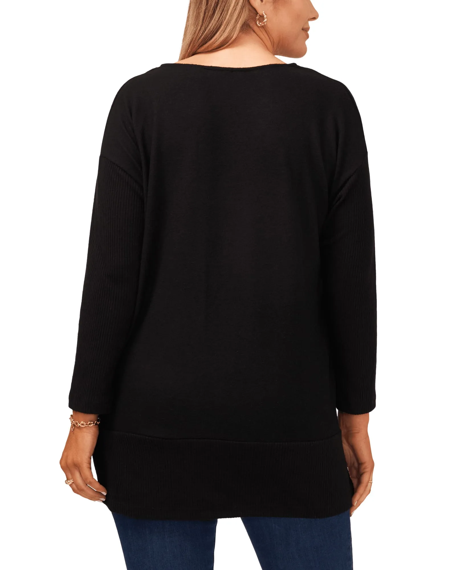 Gianna Tunic Sweater | RICH BLACK