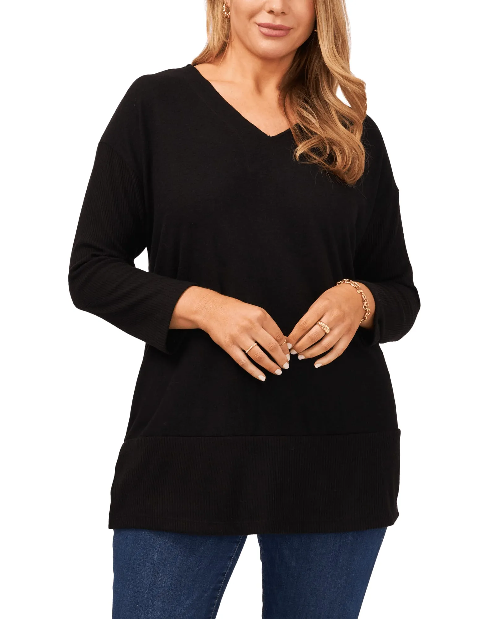 Gianna Tunic Sweater | RICH BLACK