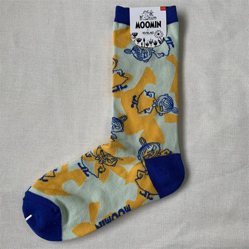 Happy Retro Trendy Cotton Mix Socks