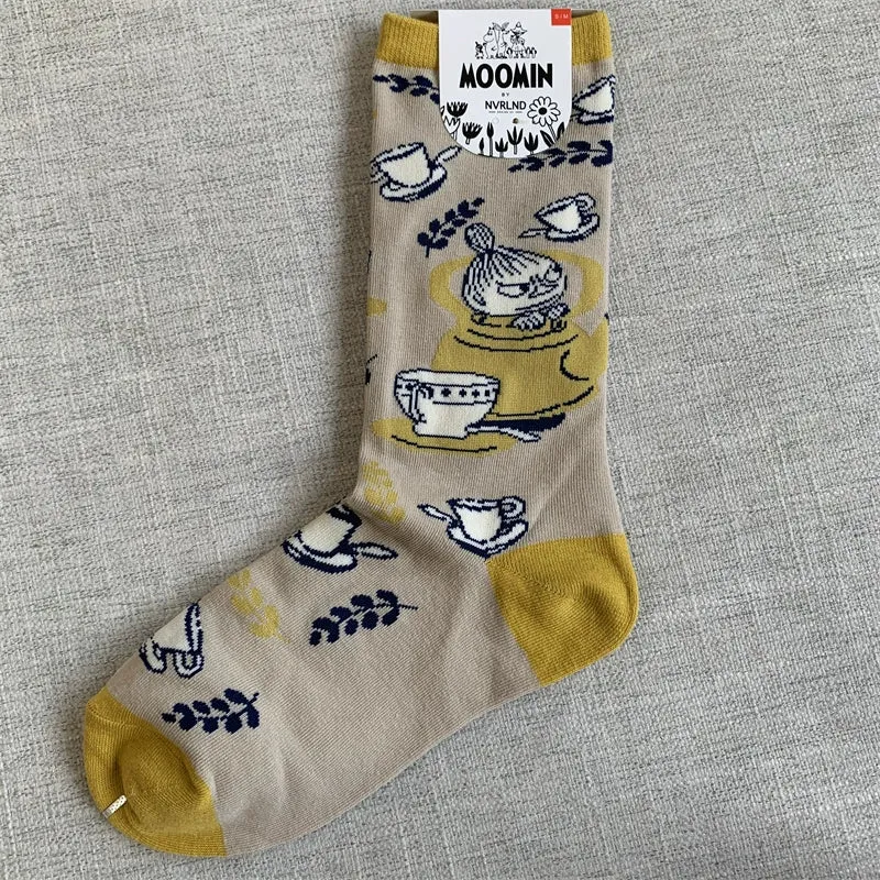 Happy Retro Trendy Cotton Mix Socks