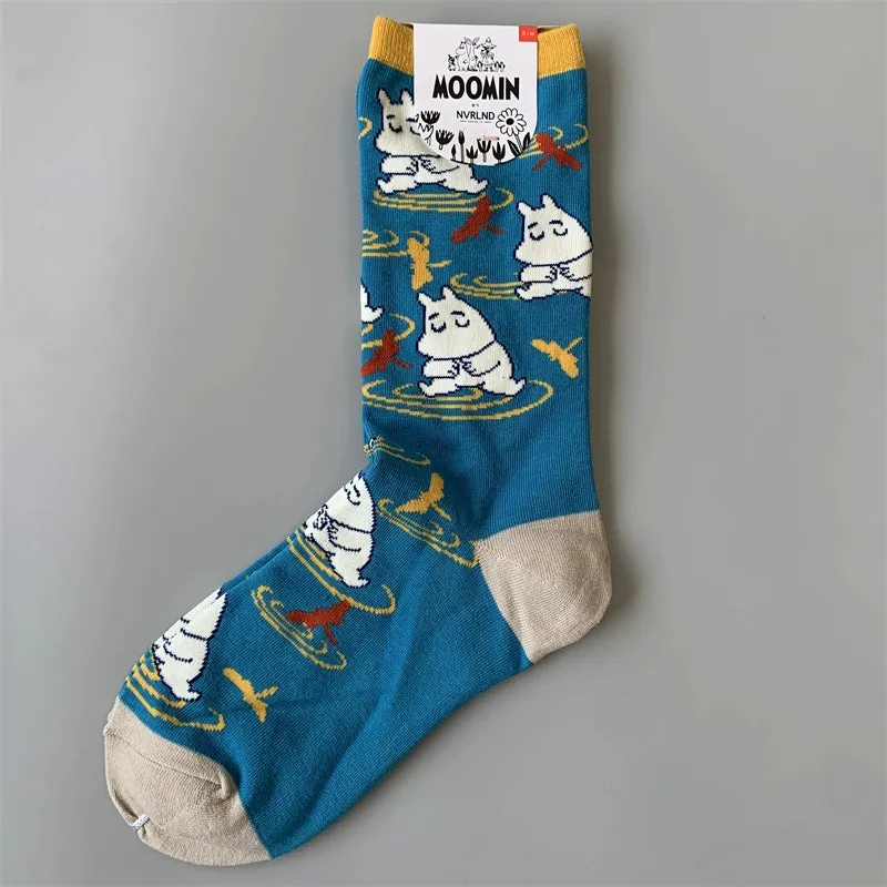 Happy Retro Trendy Cotton Mix Socks