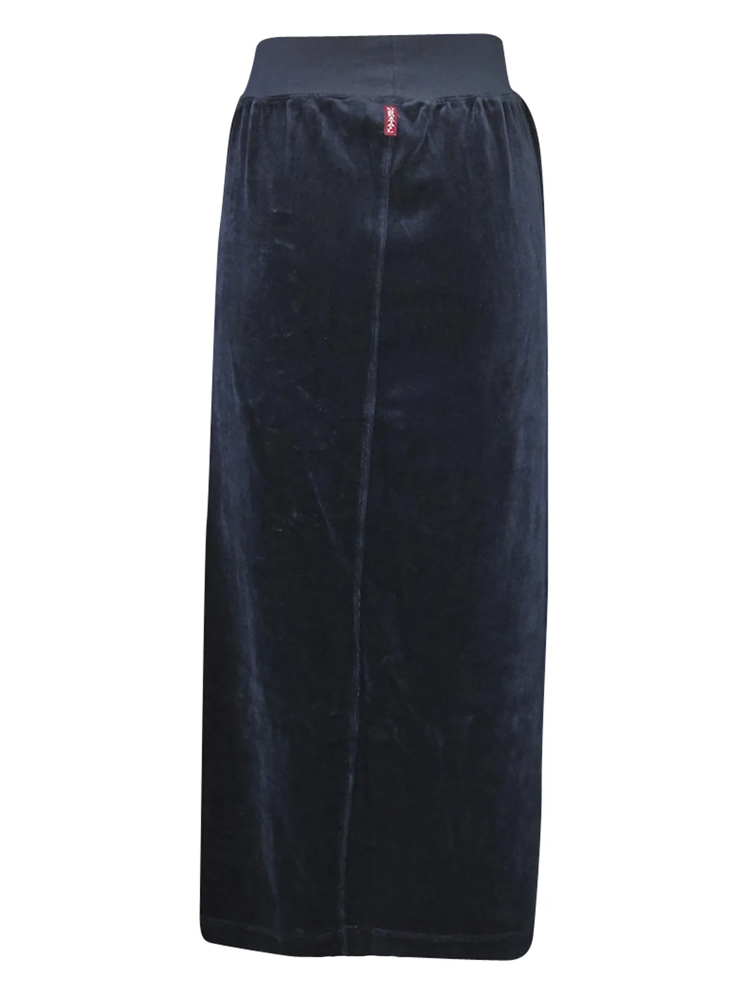 Hard Tail Velour Easy Fit Column Skirt (V-174)