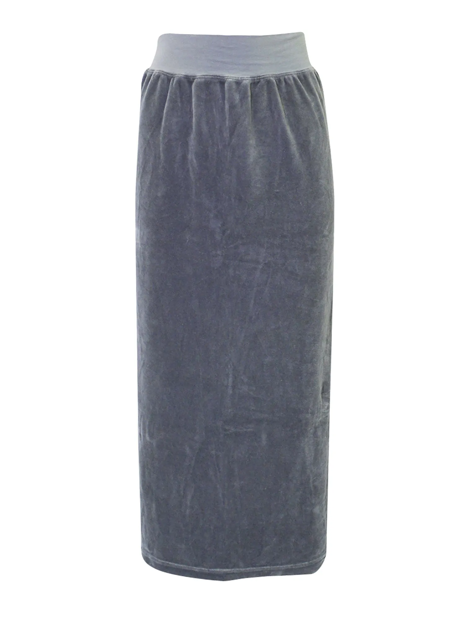 Hard Tail Velour Easy Fit Column Skirt (V-174)