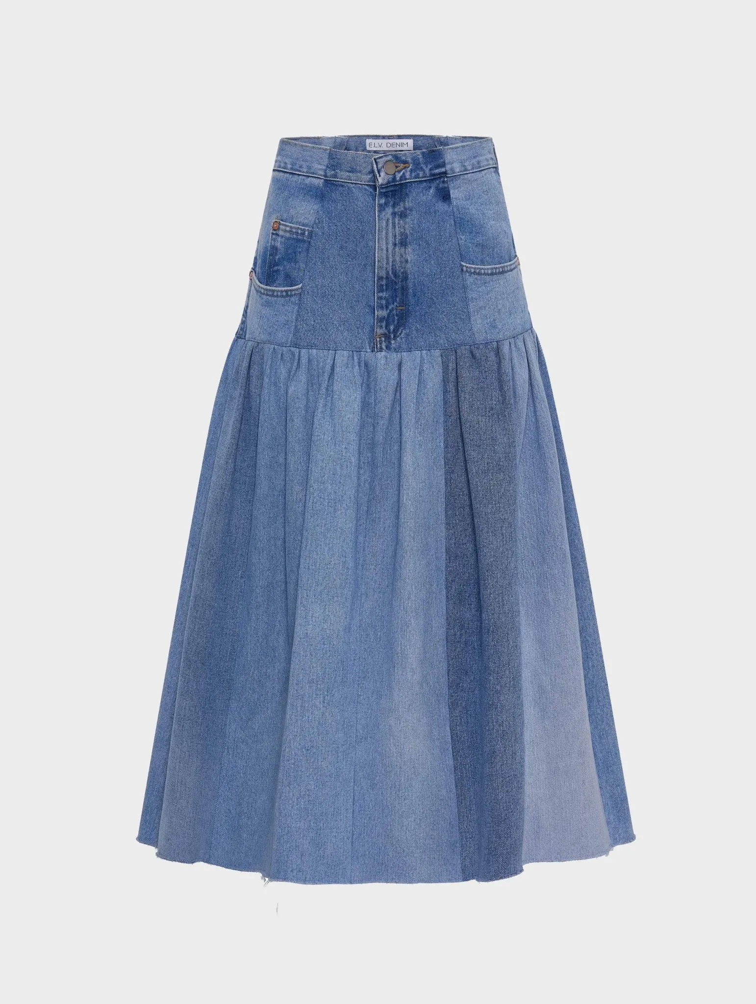 Harvard Denim Skirt Light Blue