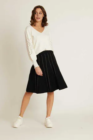 Hermine Knit Skirt - Black