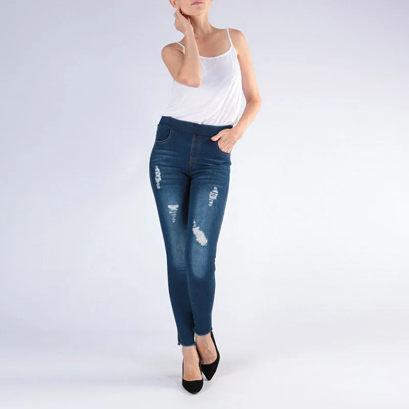 High Waist Jegging Dark Wash