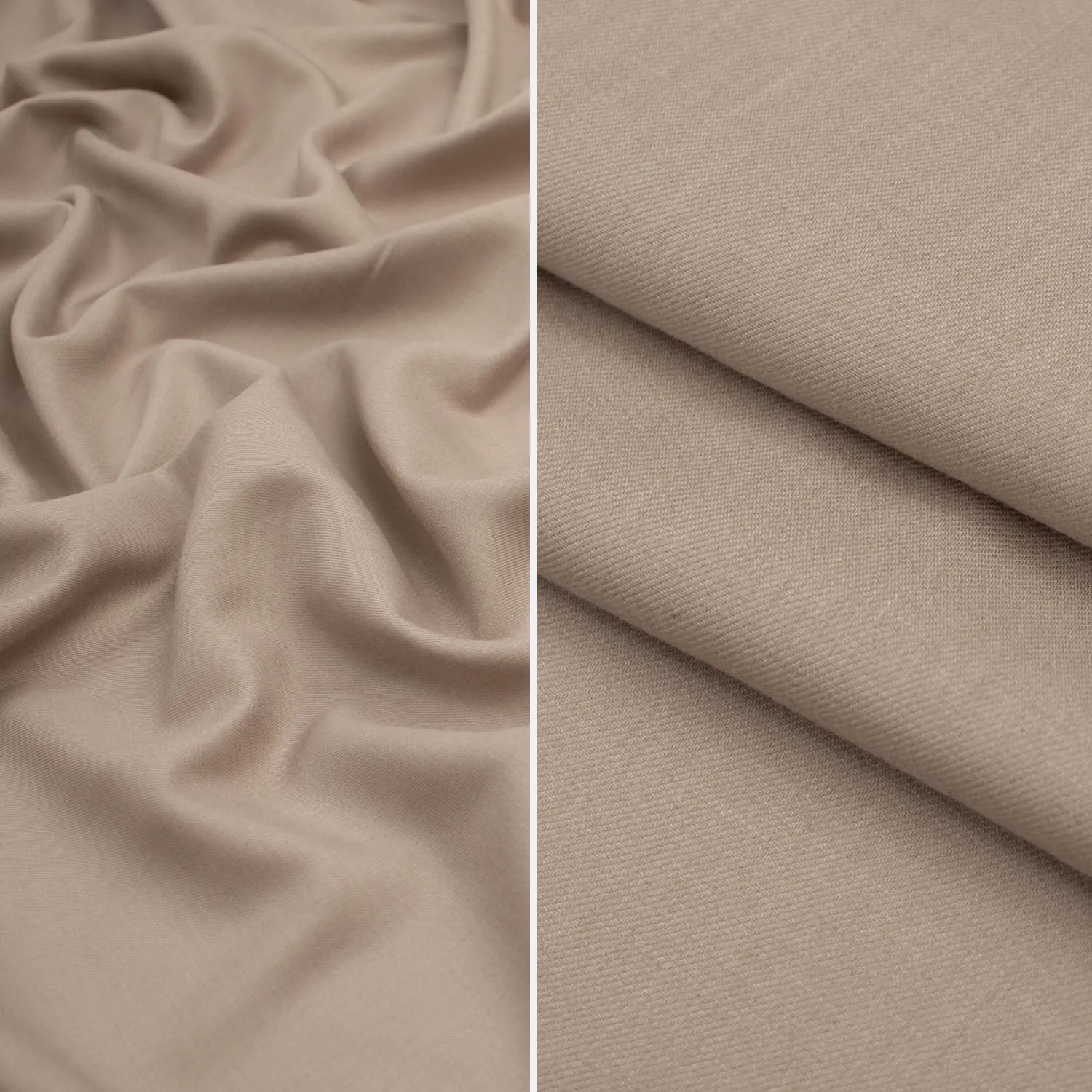 Japanese Wool Suiting Light Weight Taupe 150CM