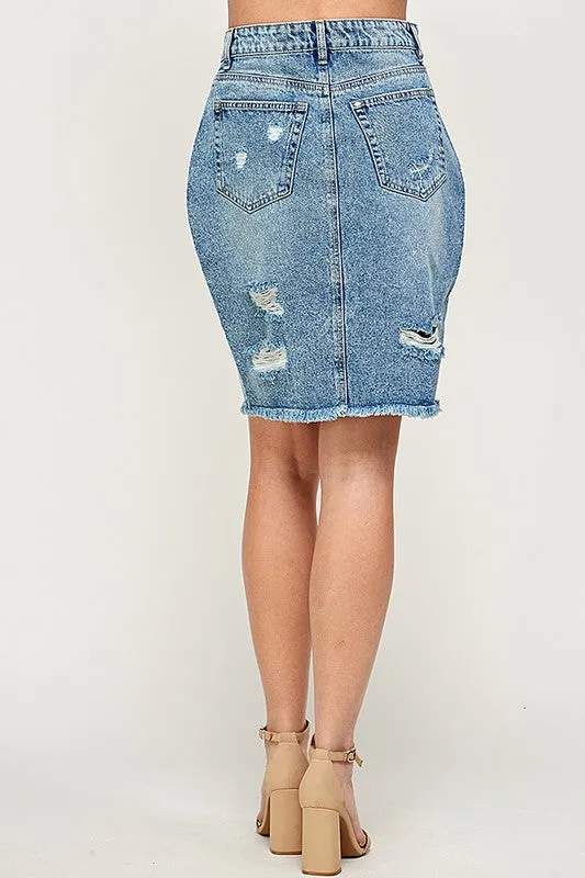 Ladies Denim Skirt