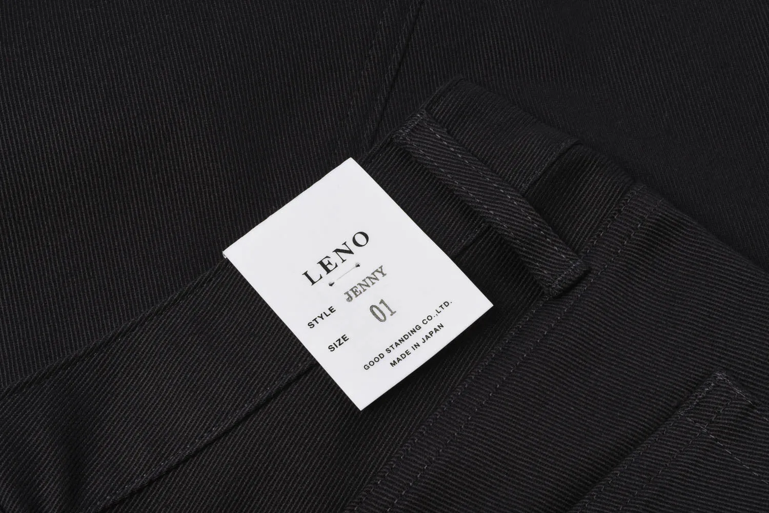 LENO JENNY TWILL SKIRT - CHARCOAL