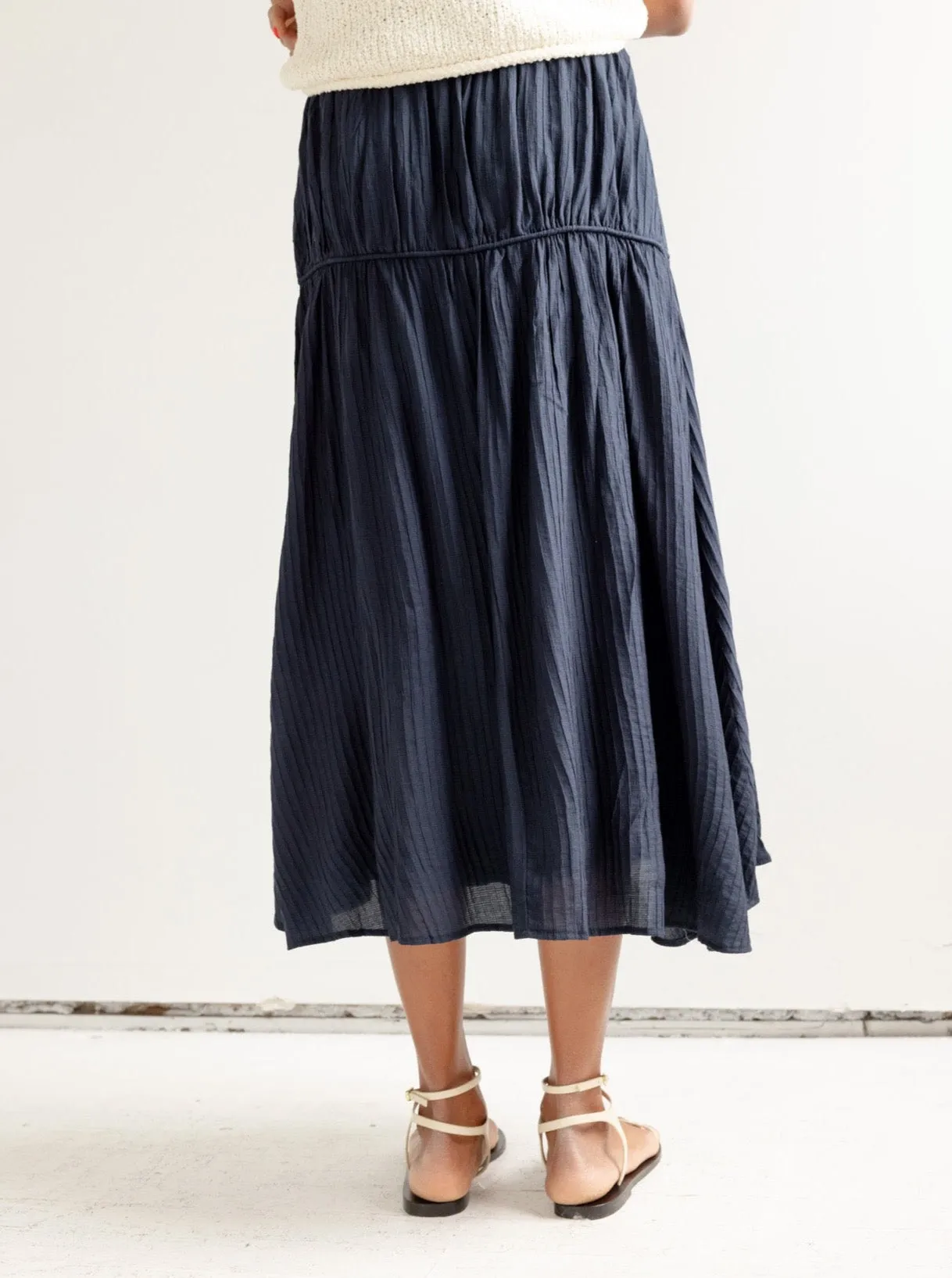 Louisa Navy Skirt