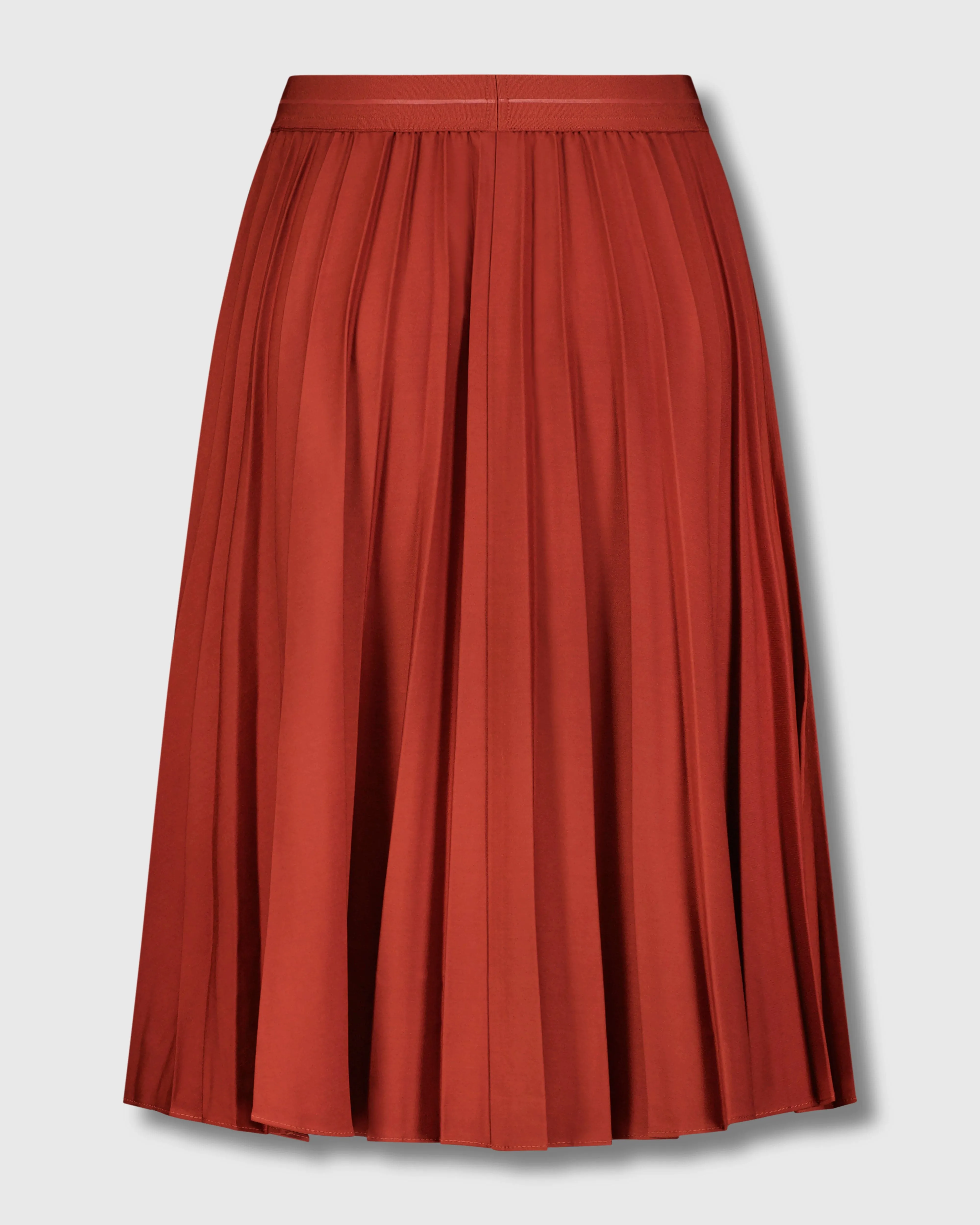 PLEATED SKIRT 27" -BURNT RUST