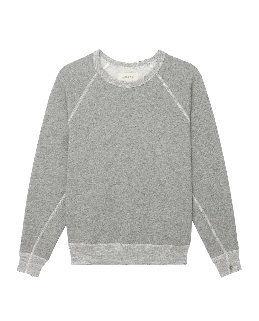 The College Sweatshirt. Solid -- Varsity Grey