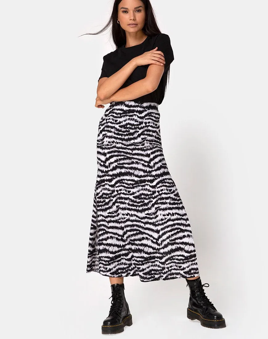 Tinxi Skirt in Animal Drip Grey