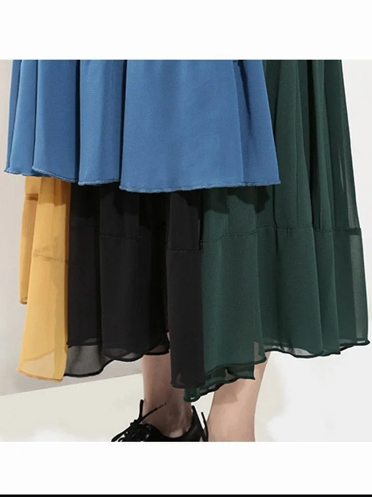 Tricolor Layered Skirt | Millennials