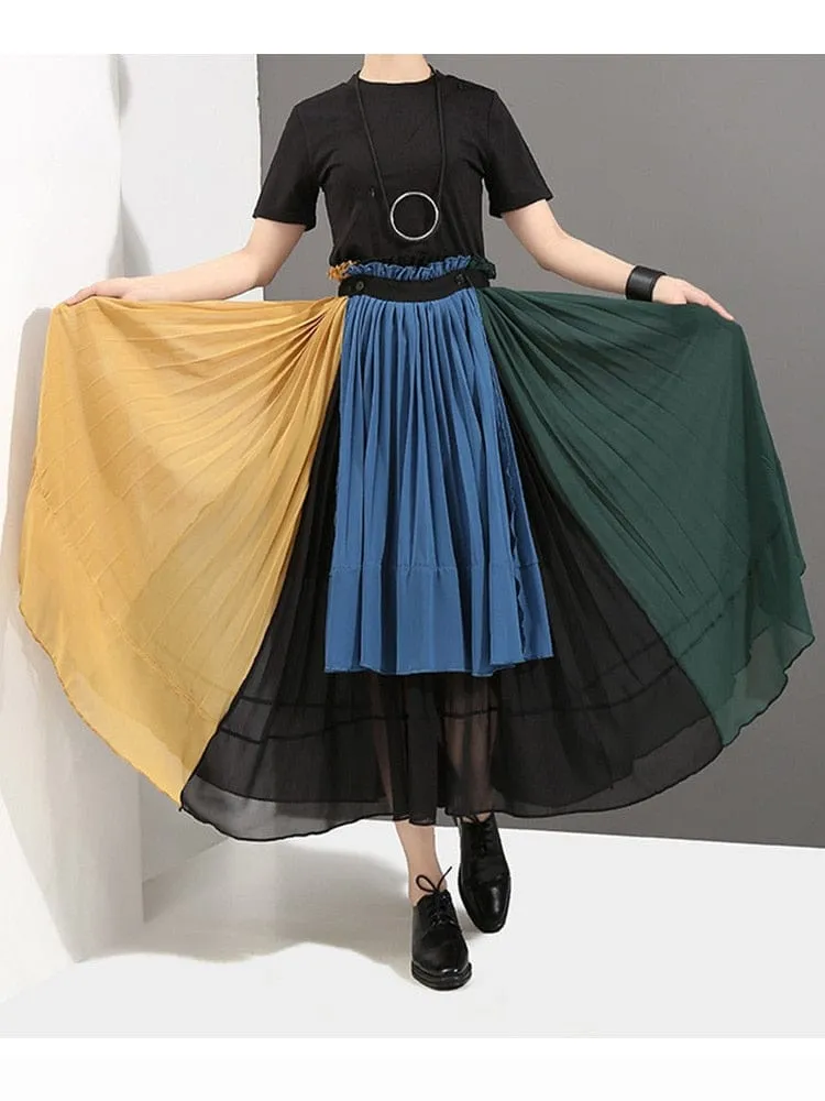 Tricolor Layered Skirt | Millennials