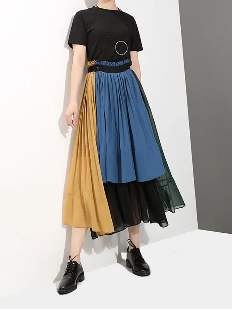 Tricolor Layered Skirt | Millennials