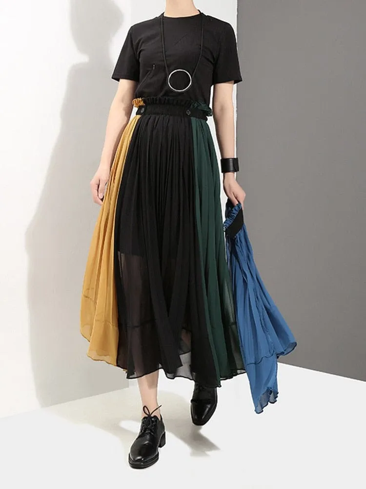 Tricolor Layered Skirt | Millennials