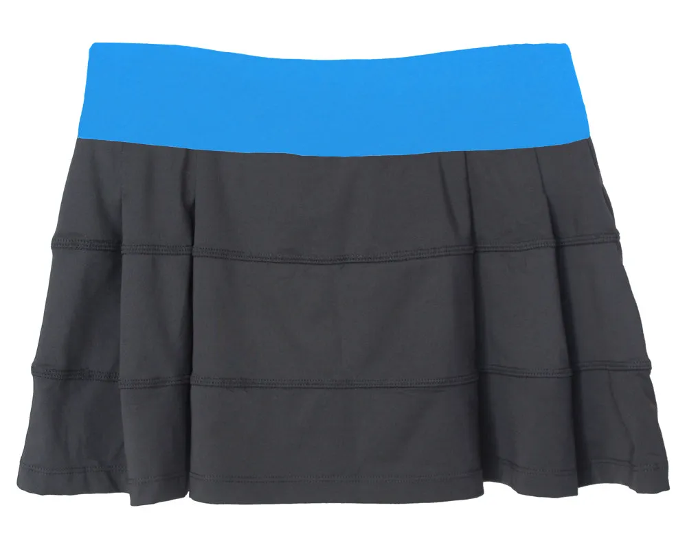 Vienna Performance Skort - Grey/Turquoise