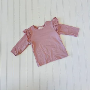 Vintage Pink Ruffle Tee