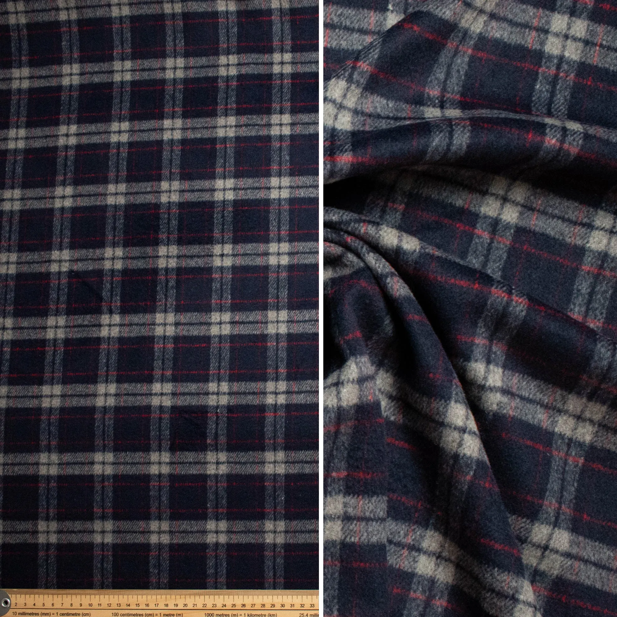 Wool Melton Checks Design 33